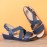 Women Elastic Band Open Toe Soft Sole Open Toe Buckle Casual Summer Beach Flat Sandals