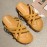 Women Solid Color Cross Band Home Flats Sandals